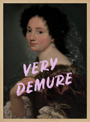 Demure Lady Poster