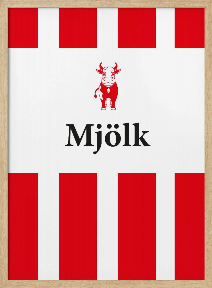 Mjölk Röd Poster