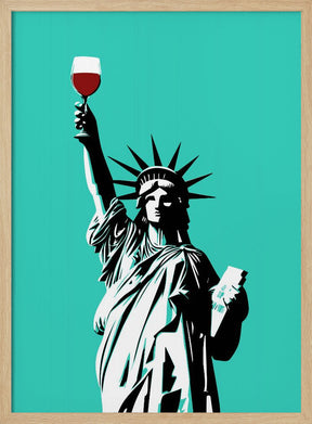 Liberty of Wine Poster