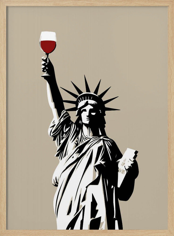 Liberty of Wine Poster