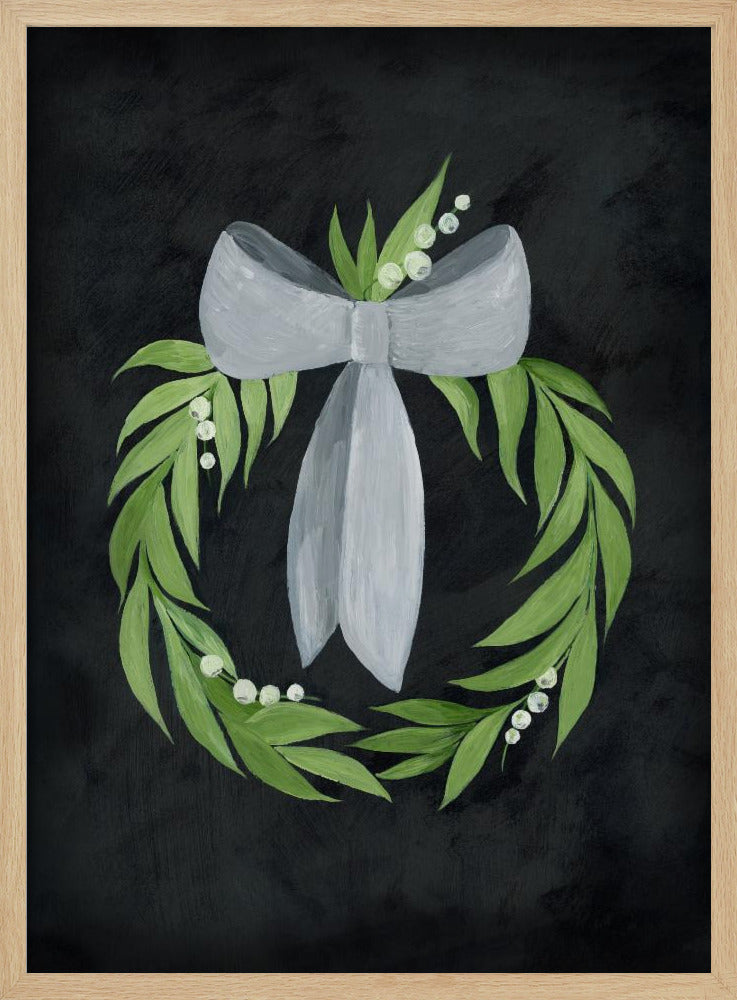 Bow wreath Poster