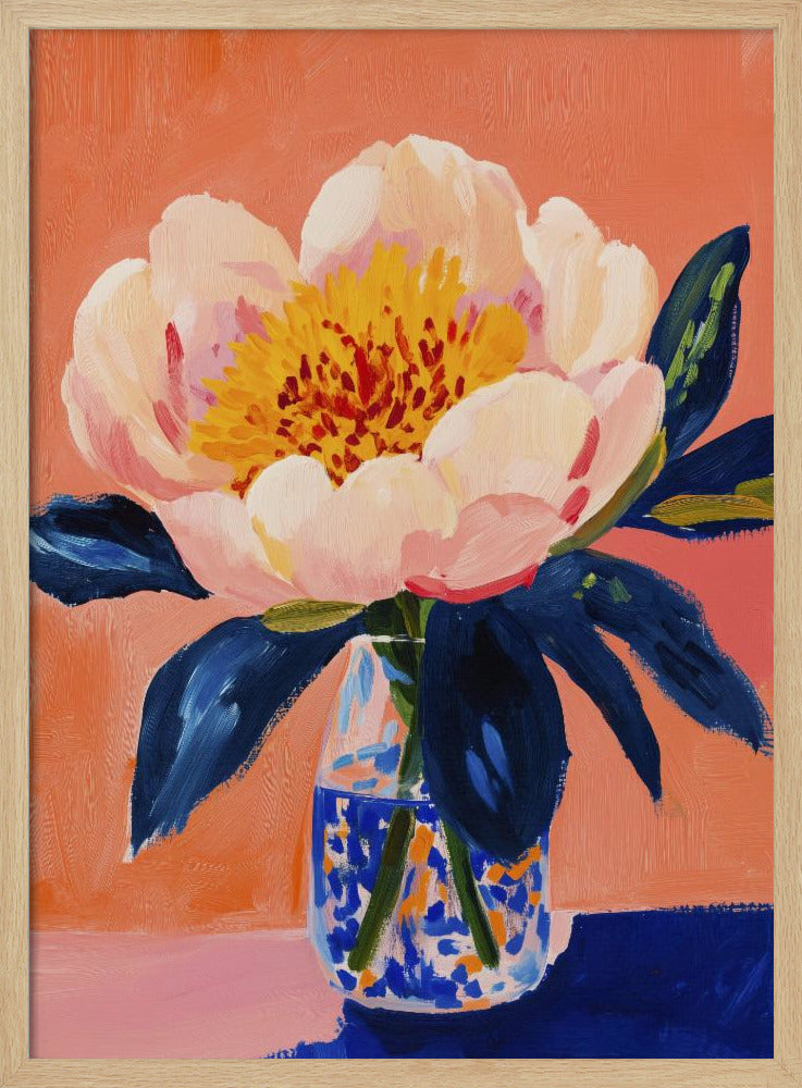 Blooming Peony Poster