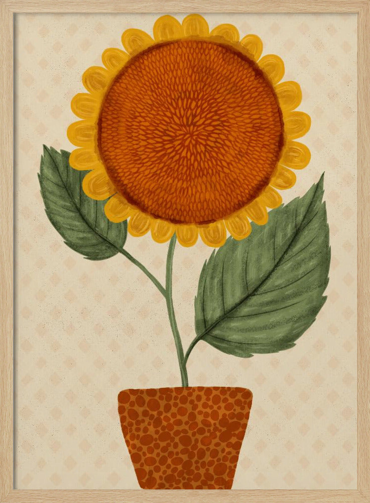 Sunflower Pot Poster