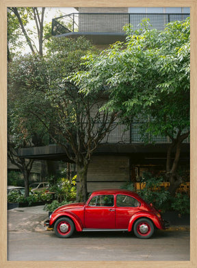 Retro Car in Mexico City Poster