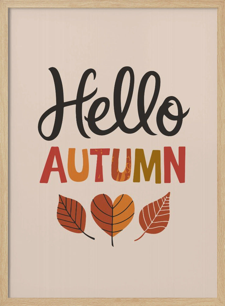 Hello Autumn Poster