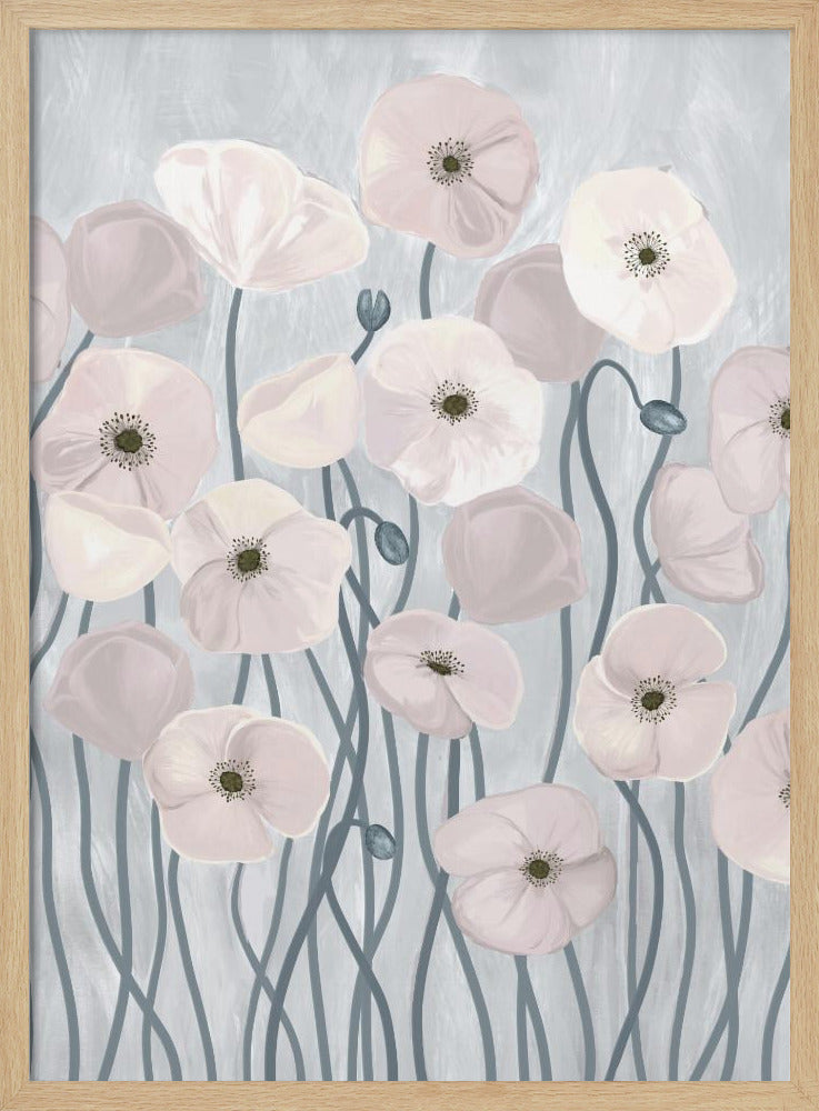 Light Poppies Poster