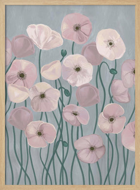 Light Poppies Poster