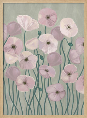 Light Poppies Poster