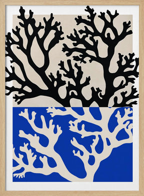 Coral (Blue) Poster