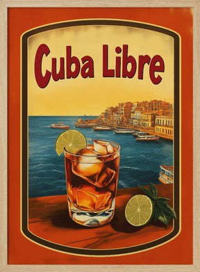 Cuba Libre Vintage Commercial Poster