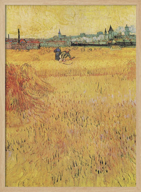 Wheat Field With View of Arles (1888) Poster