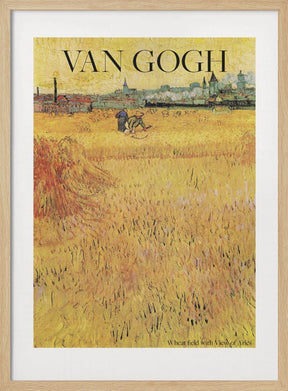 Wheat Field With View of Arles (1888) Poster