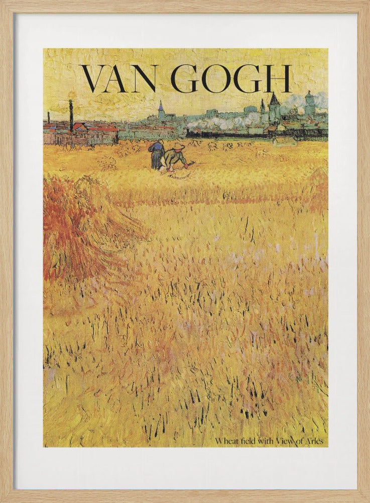 Wheat Field With View of Arles (1888) Poster