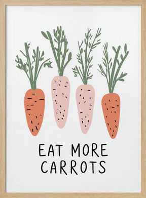 Eat More Carrots Poster