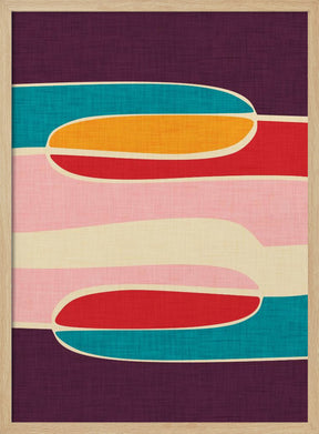 Wondering Waves - Mid Century Modern Poster