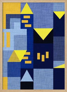 B Klee Blue - Bauhaus Poster