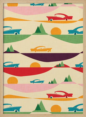 50s Retro Road Trip Poster