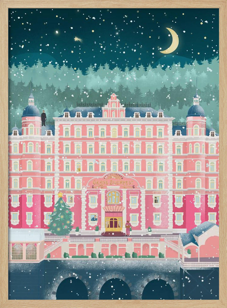 The Grand Budapest Hotel Holidays Poster