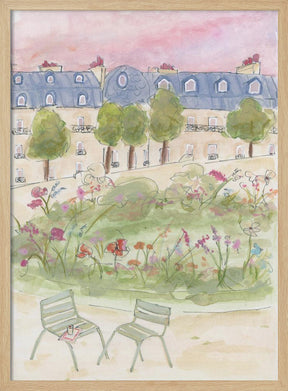 Parisian Garden Poster