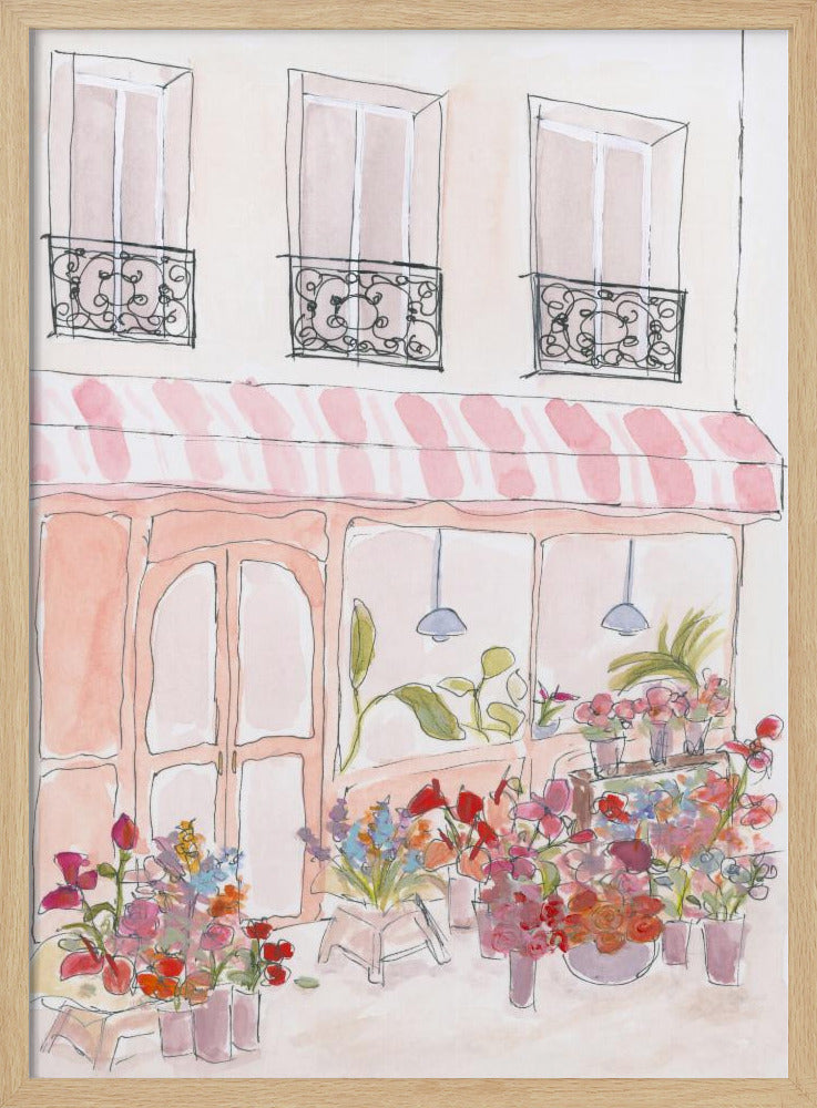 Pink Flower Shop Poster