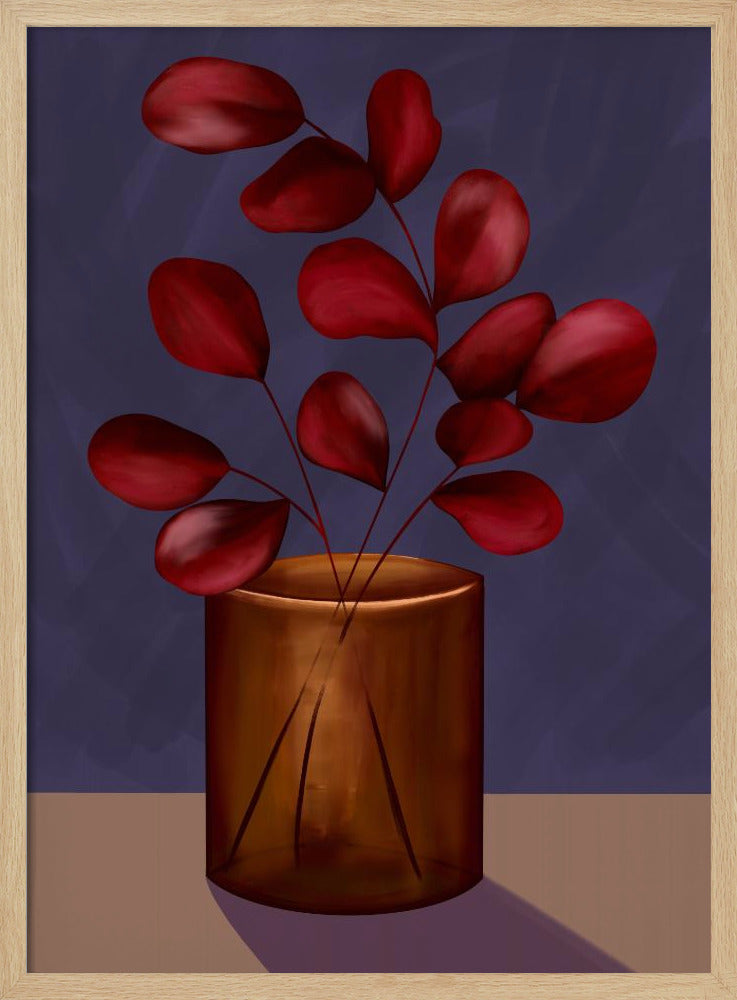 Autumn vase Poster