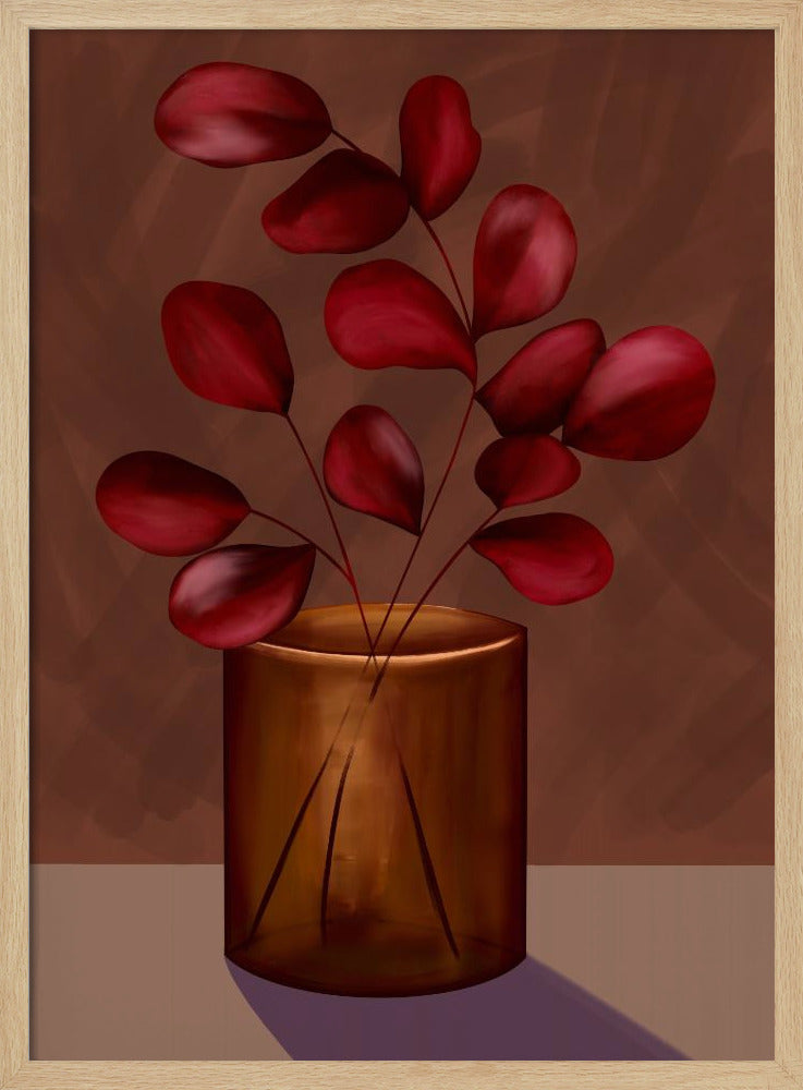 Autumn vase Poster