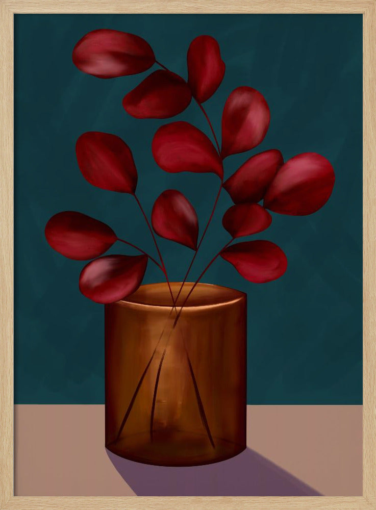 Autumn vase Poster