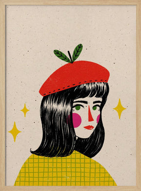 Apple Beret Poster