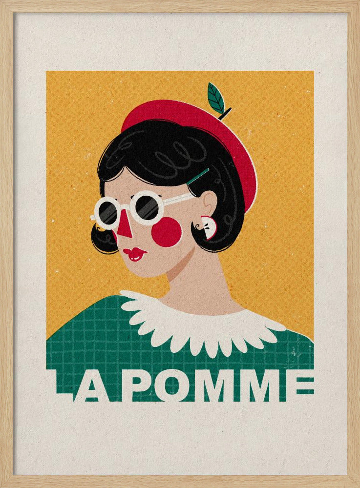 La Pomme French Fashion Portrait Poster