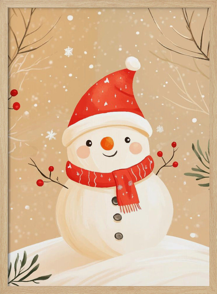 Christmas Snowman Poster