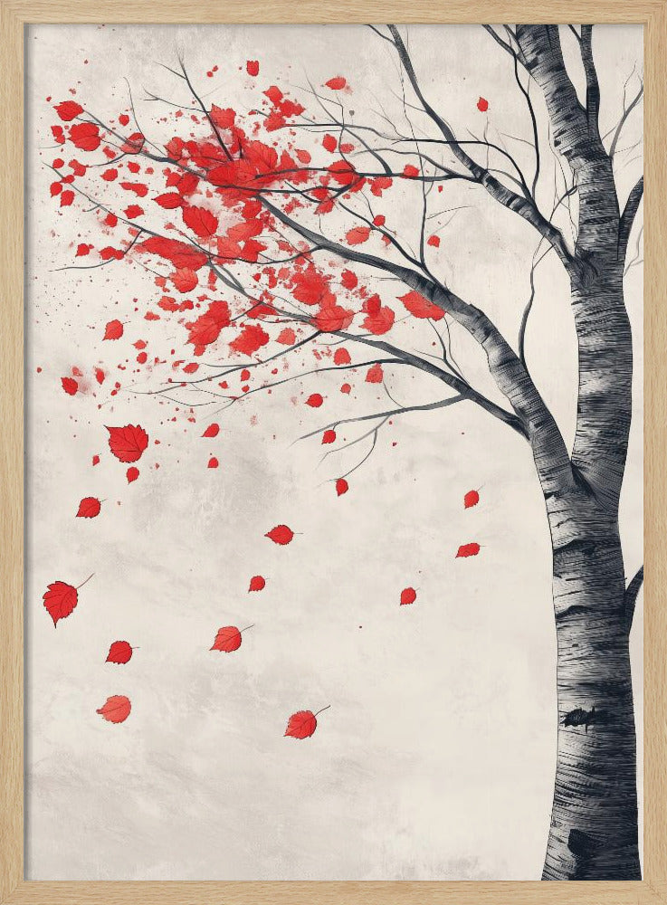 Birch Tree In Bloom Poster