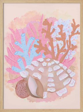 Pink Seashells Poster