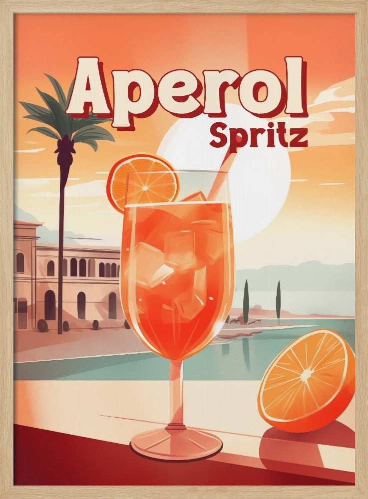 Aperol Spritz Tropical Poster