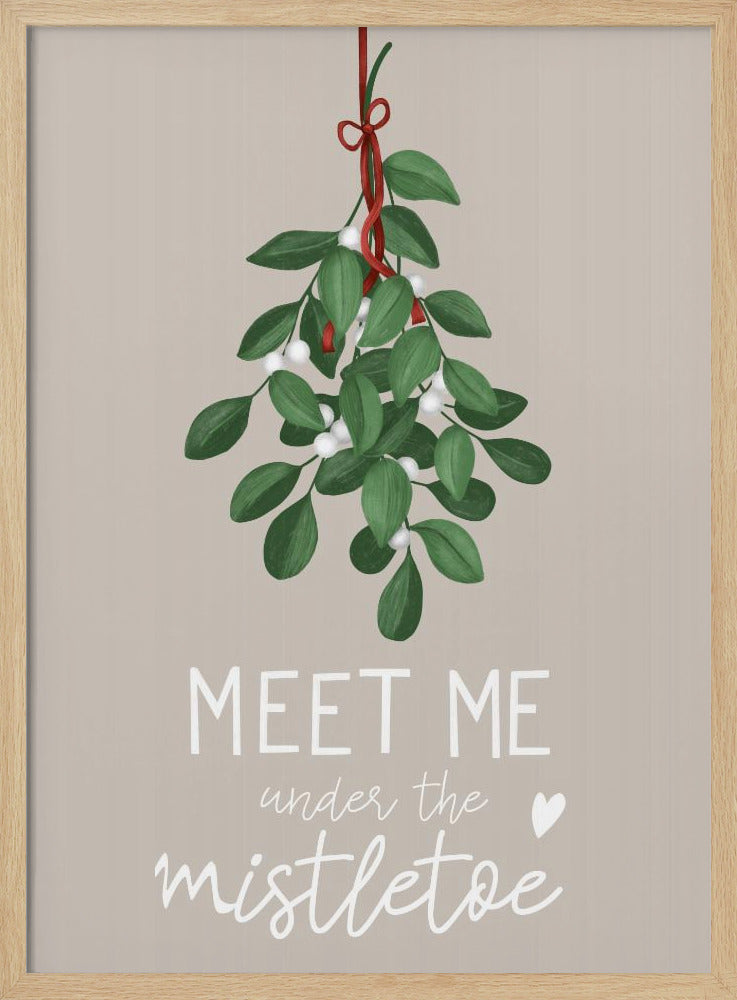 Meet me under the mistletoe Poster