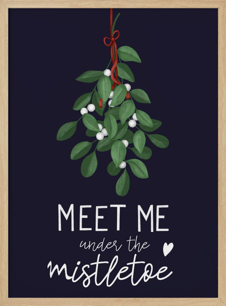 Meet me under the mistletoe Poster