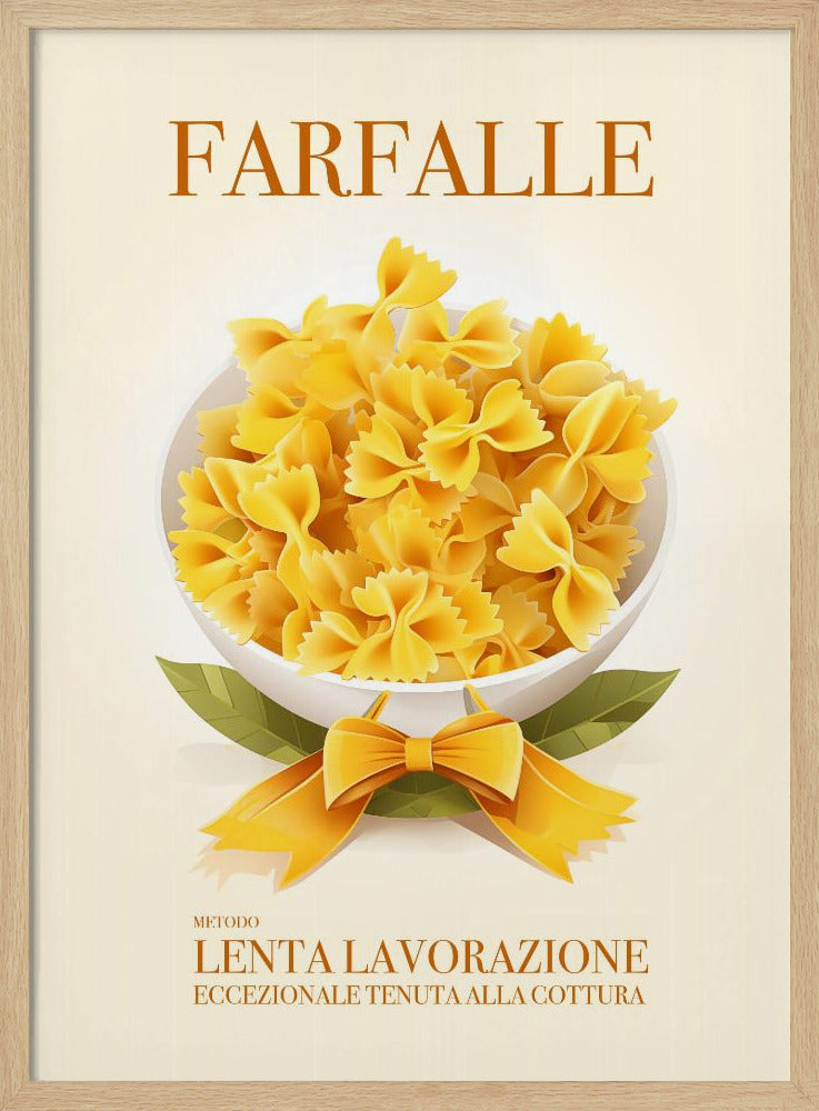 Pasta Farfalle Poster