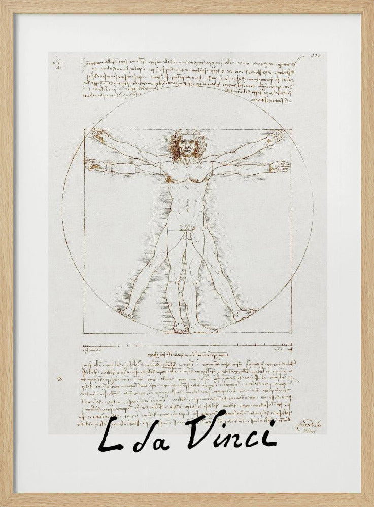 Vitruvian Man Signature Poster