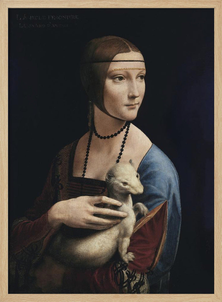 Lady With an Ermine (ca. 1490) Poster