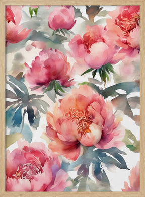 Blooming Peony  (7) Poster