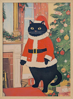 Christmas Cat Poster