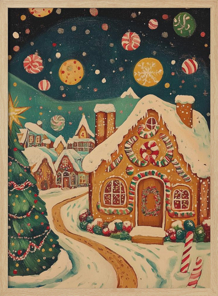 Gingerbread Town Poster