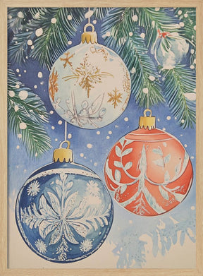 Christmas Ornaments II Poster