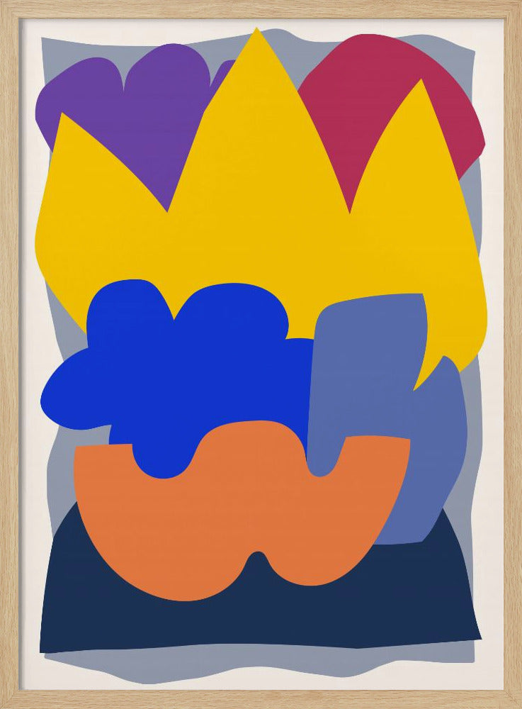 DECOUPE ABSTRAITE Poster