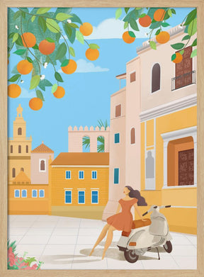 Seville Oranges, Spain Poster