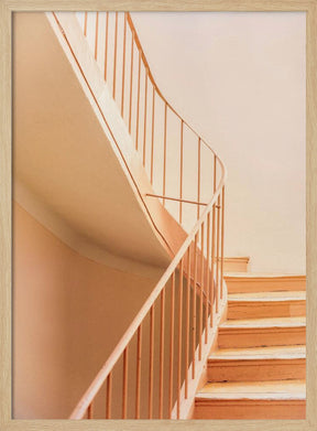 Orange Steps | Architectural Minimalism Poster