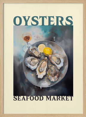 Oysters Seafood Market Poster