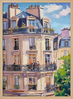 Paris Building Poster