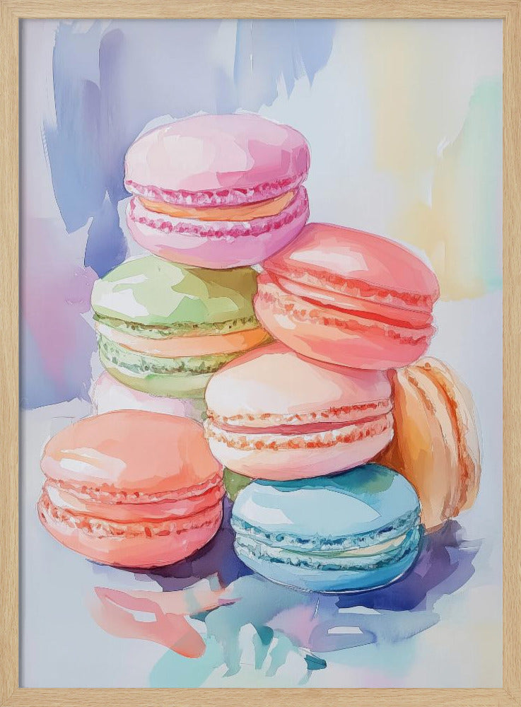 Colorful Macaron Poster