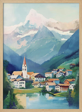 Grindelwald Switzerland Painting Poster