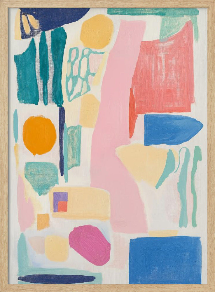 Abstract Colorful Geometry Poster